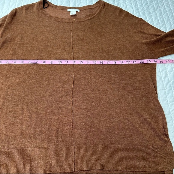 H&M Viscose Blend Women's Brown Crew Neck Oversized Sweater Size S - Picture 5 of 11